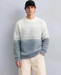 Grey Ombre Fuzzy T-Shirt
