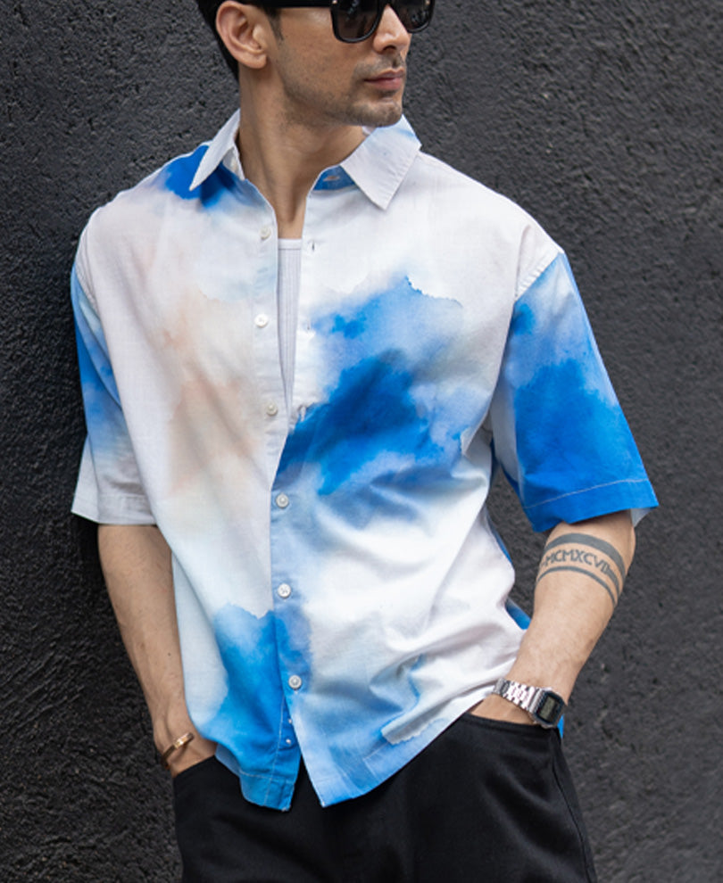 『TEN TEE TIE DYE BLUE M』 Buy Blue Tie Dye Shirt for Men | POWERLOOK