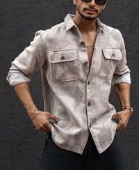 Multi Colour Structured Regular Fit Full Sleeves Shirt 100% Cotton