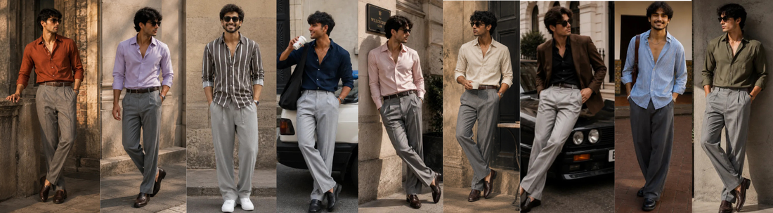 Grey Pant Matching Shirt: 15 Best Colour Combinations