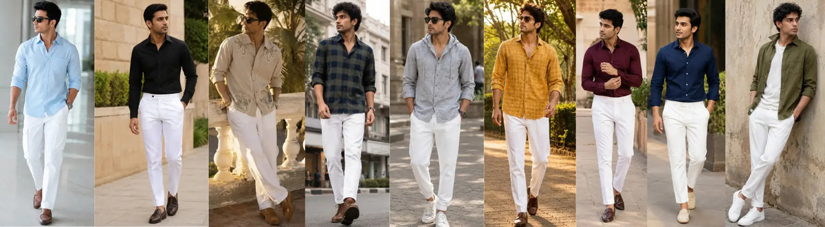 White Pant Matching Shirt: 15 Best Colour Combinations