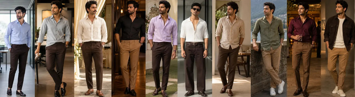 Brown Pant Matching Shirt: 15 Best Colour Combinations