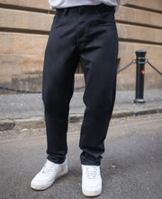 Black Regular Fit Stretchable Jeans.