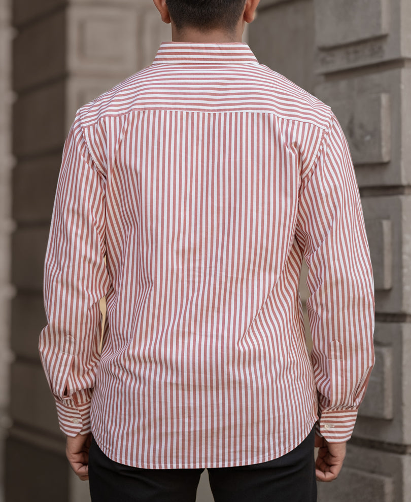 Rust Stripe Shirt.