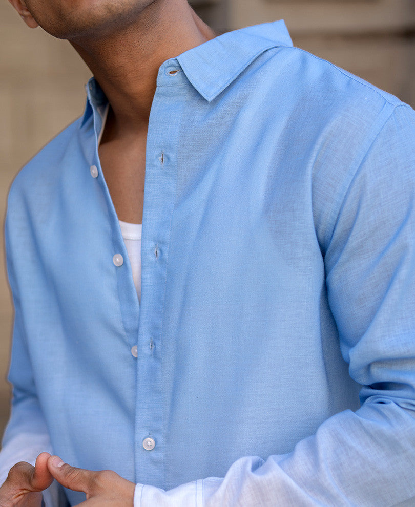 Blue Ombre Shirt.