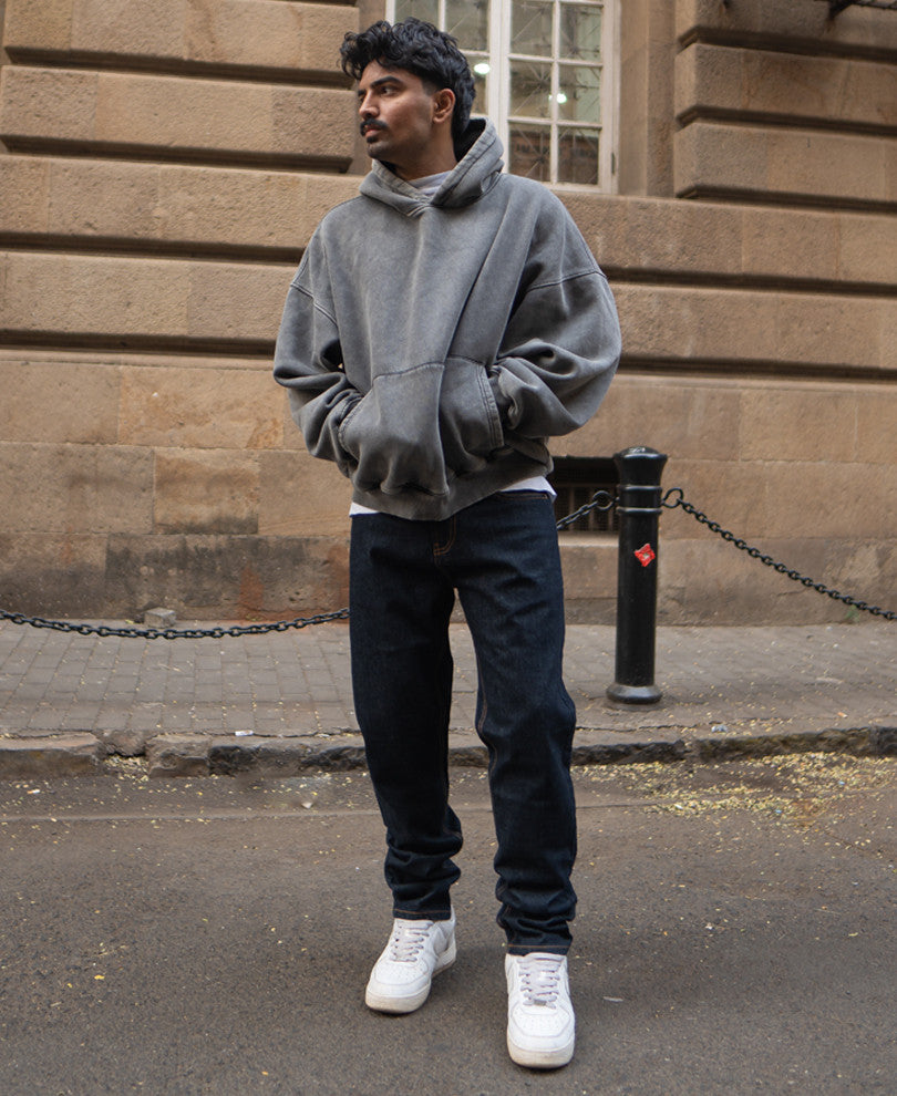 Raw Indigo Regular Fit Denim Jeans.