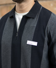 Grey And Black Stripe Lightweight T-Shirt.