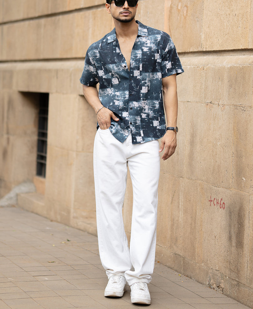 Deep Forest Abstract Printed Shirt.