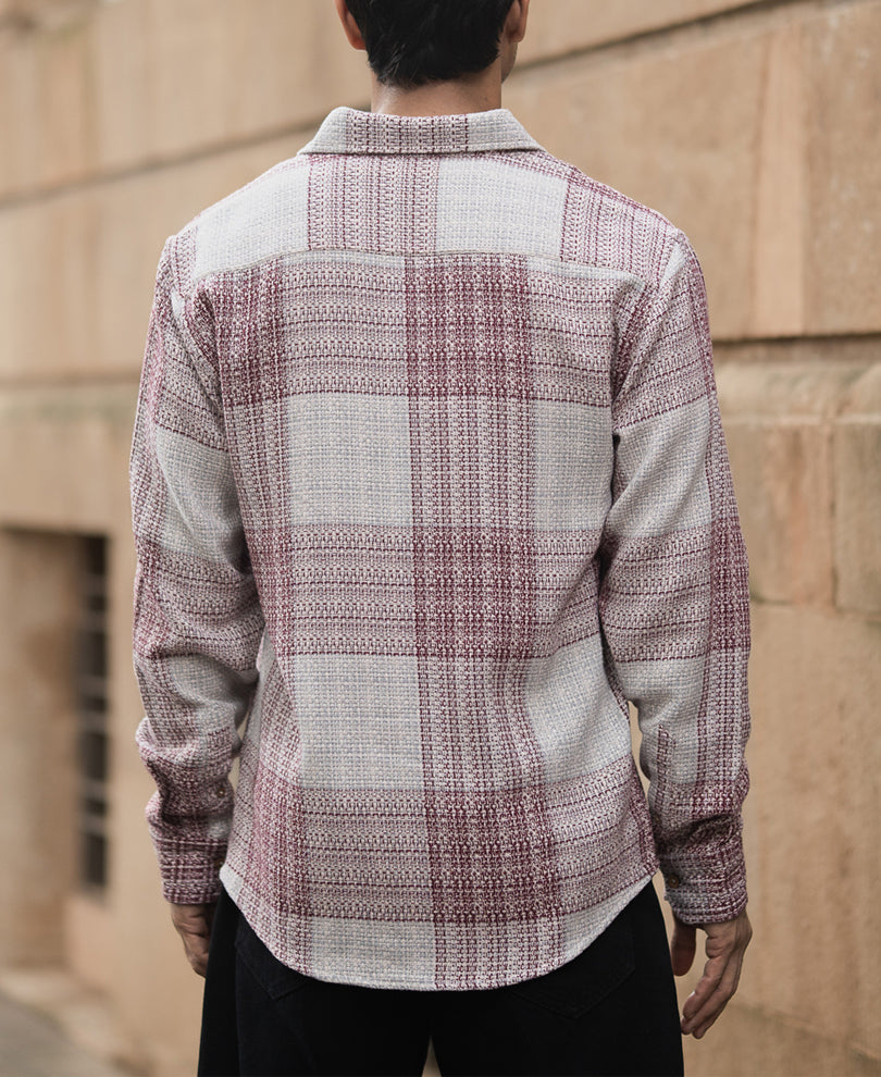 Multicolor Structured Checked Shirt.