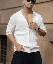 White Knit Shirt.