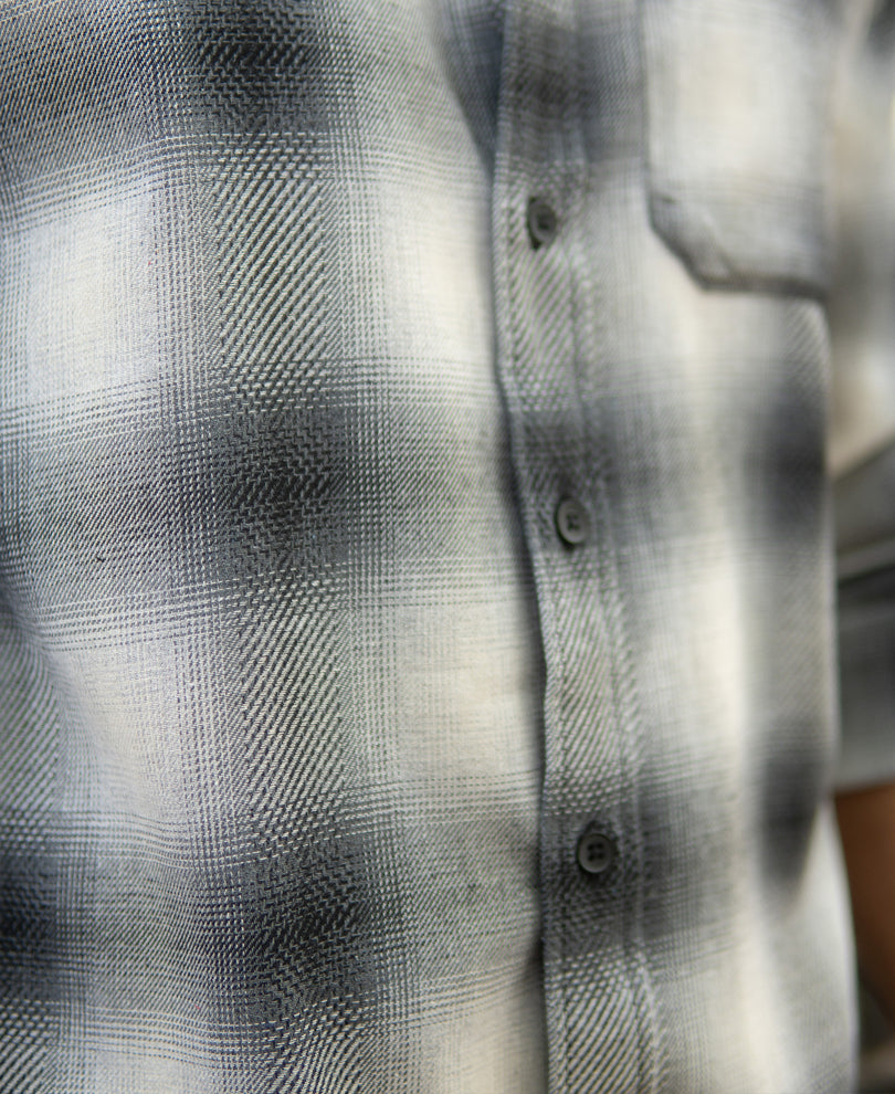 Grey Checks Button Down Shirt.