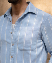 Blue Striped Shirt.