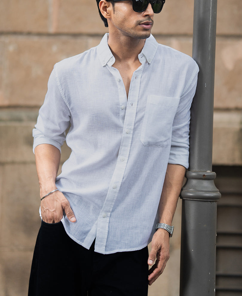 White Linen Shirt