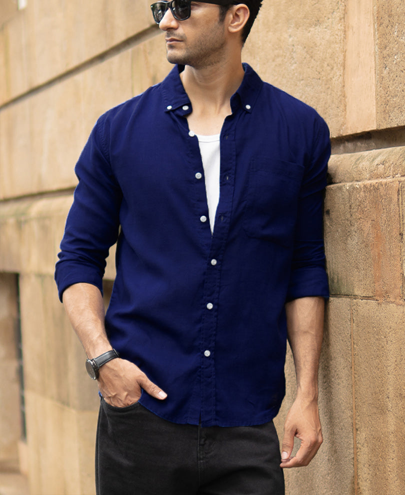 Royal Linen Blend Shirt.