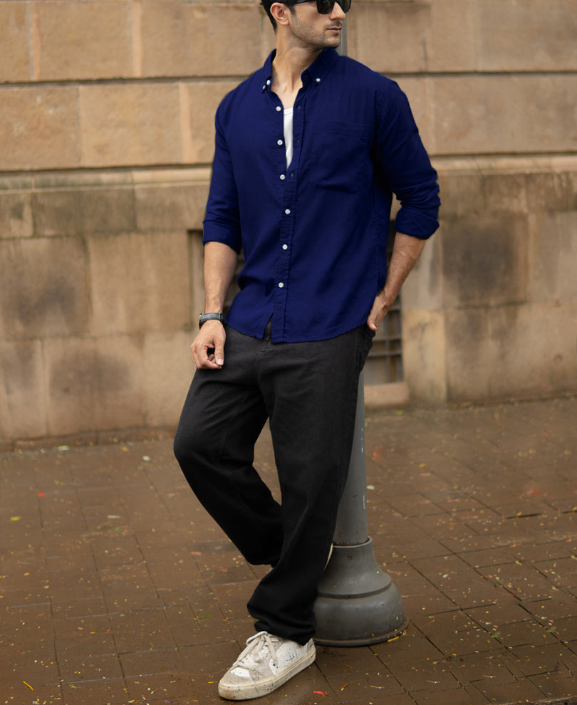 Royal Linen Blend Shirt.