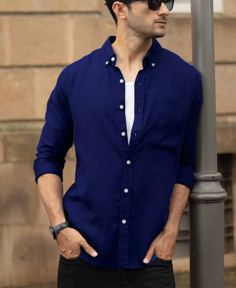 Royal Linen Blend Shirt.