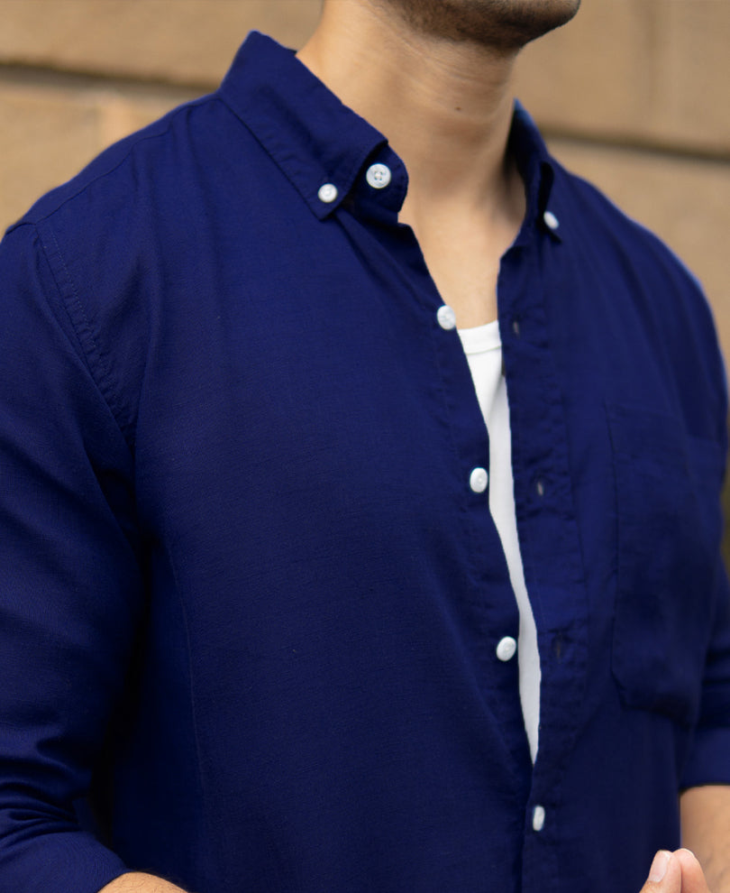 Royal Linen Blend Shirt.