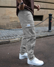 Grey Cotton Cargo Pants.