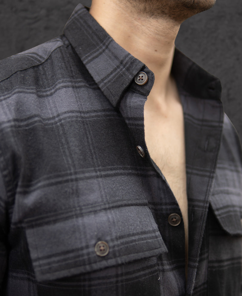 Black Checks Shirt.