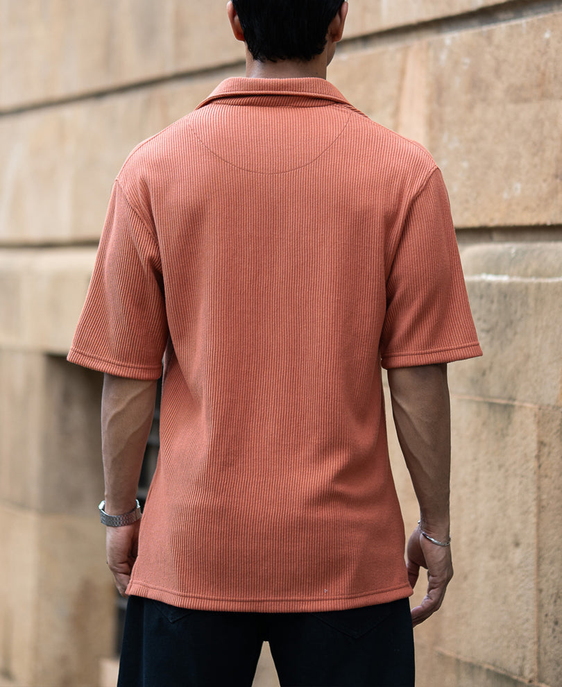 Russet Shirt With Pockets.