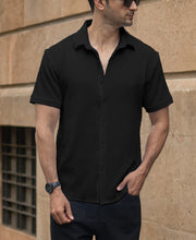Black Structured Shirt.