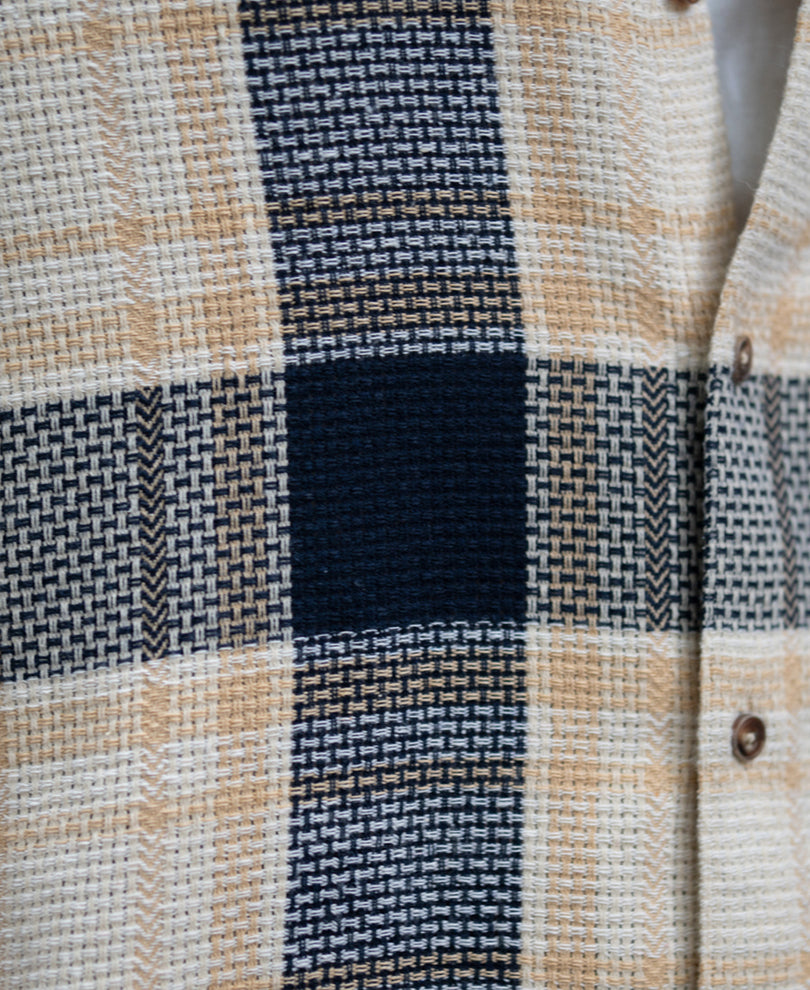 Multicolor Structured Checks Shirt.