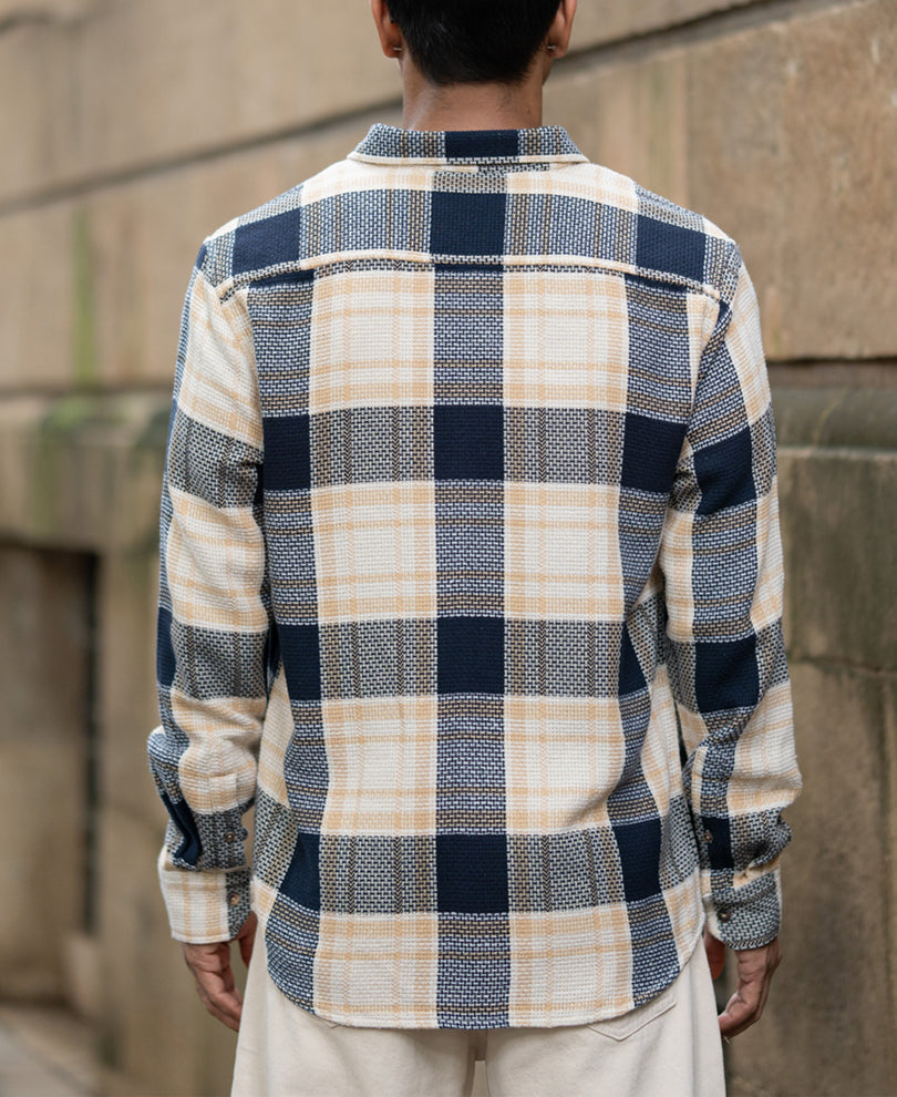 Multicolor Structured Checks Shirt.