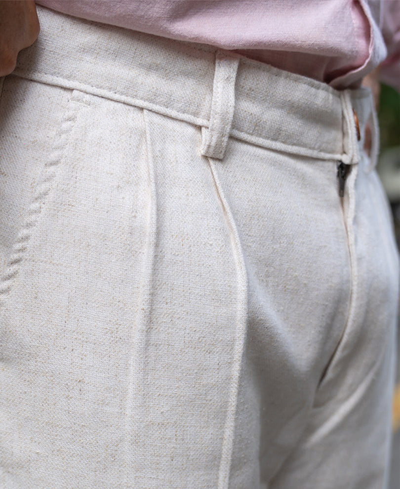 Natural Linen Blend Pant.