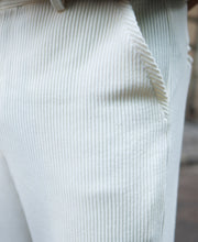 Cream Regular Fit Knitted Pant.