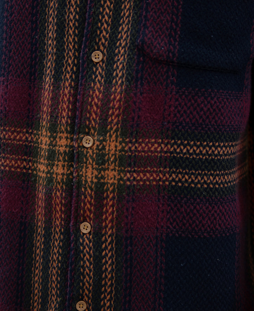 Multicolour Structured Checked Full Sleeves Shirt.