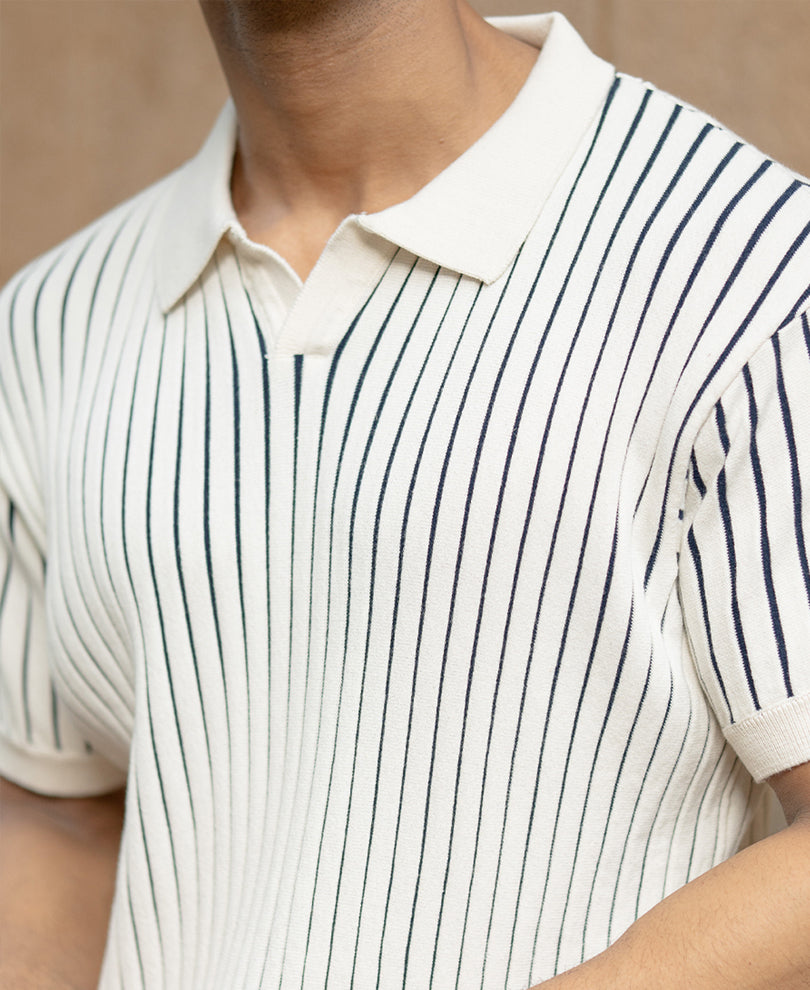 Off-White Structured Stripe T-Shirt.