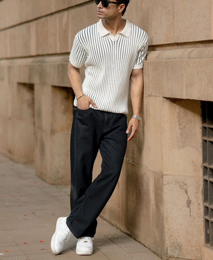 Off-White Structured Stripe T-Shirt.