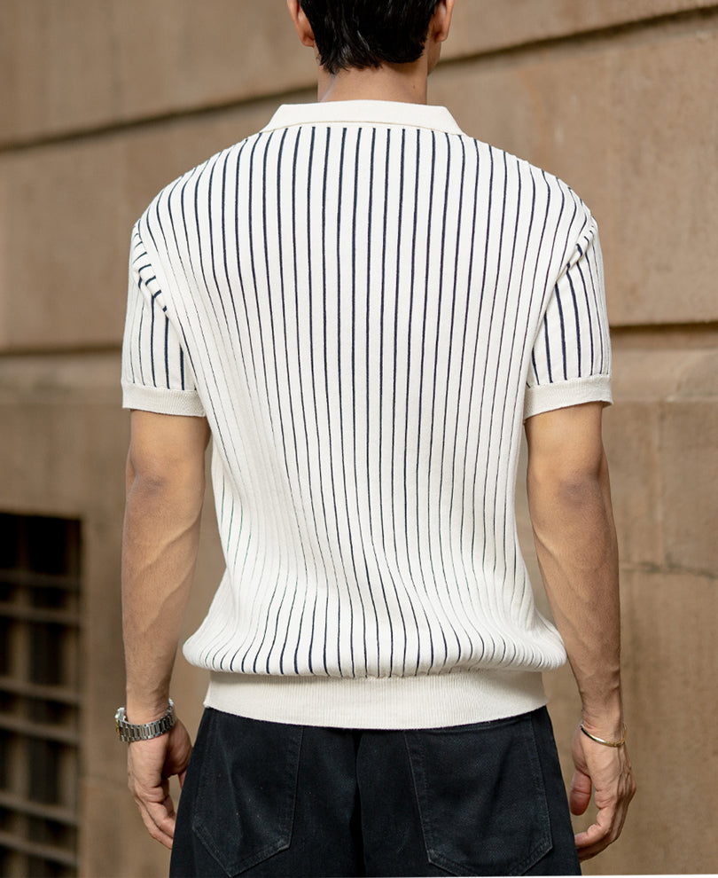 Off-White Structured Stripe T-Shirt.