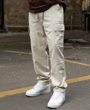 Light Beige Cotton Cargo Pant.
