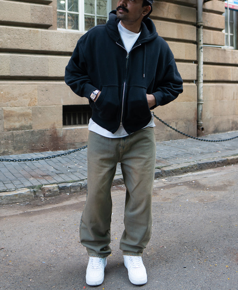 Blue Tinted Baggy Jeans.