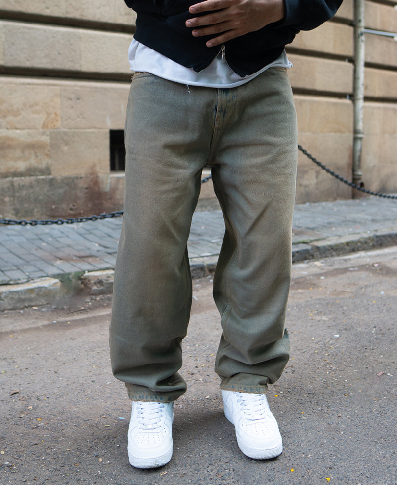 Blue Tinted Baggy Jeans.
