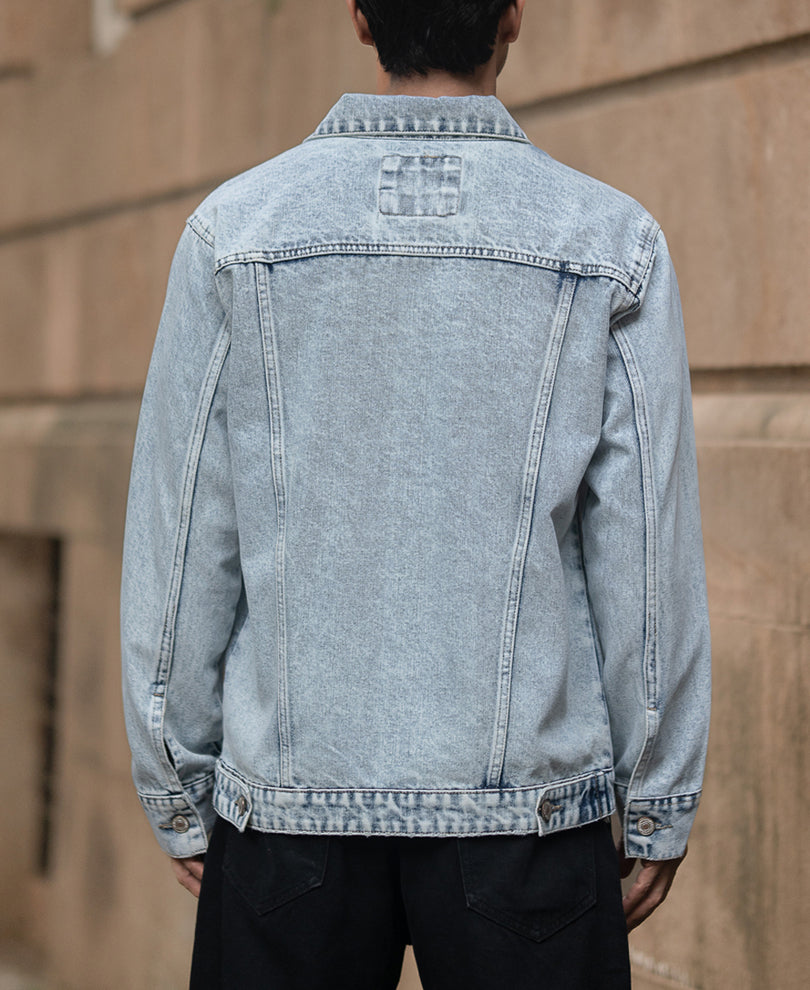Ice Blue Denim Jacket.