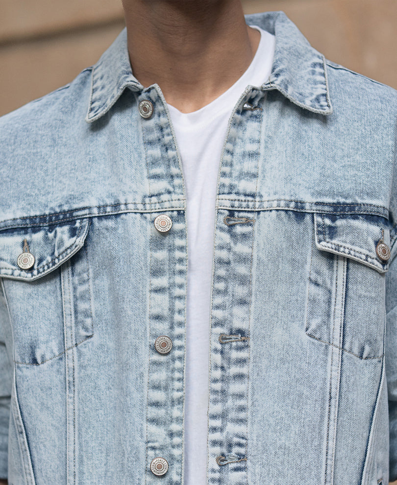 Ice Blue Denim Jacket.
