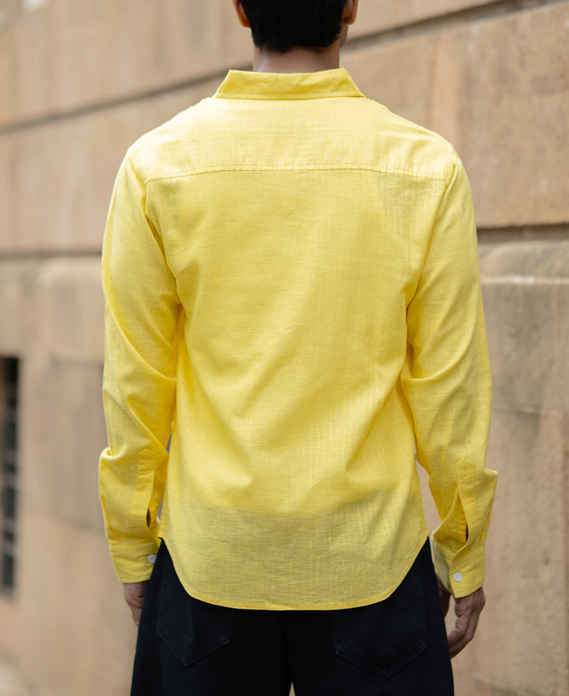 Yellow Lightweight Cotton Shirt.
