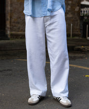 White Cotton Baggy Trouser.