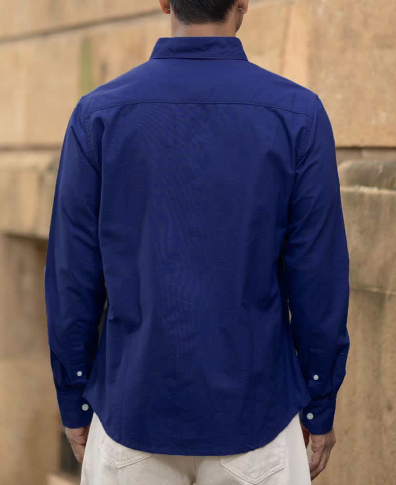 Royal Blue Oxford Shirt.