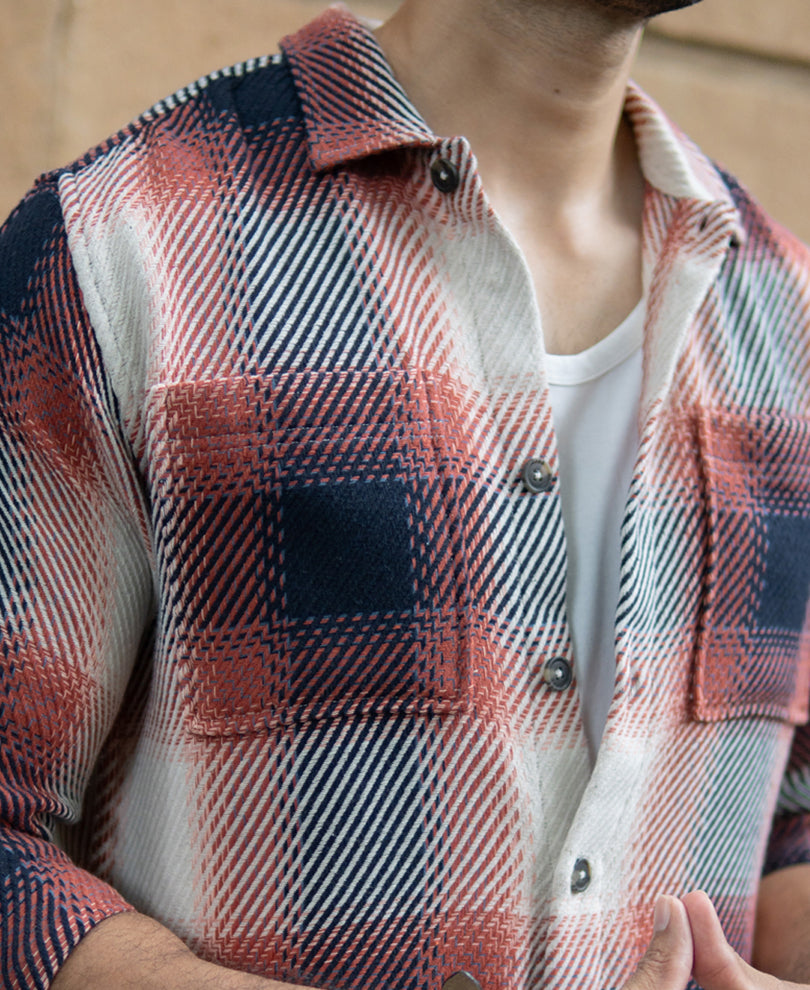 Multicolour Twill Checks Shirt.