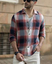 Multicolour Twill Checks Shirt.