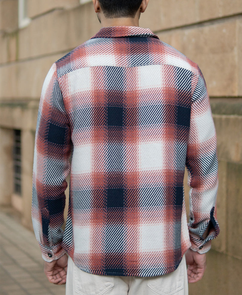 Multicolour Twill Checks Shirt.