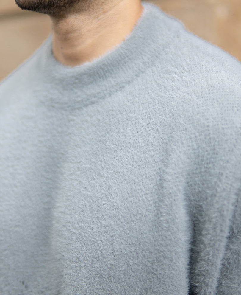 Grey Ombre Jacquard T-Shirt.