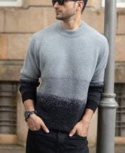 Grey Ombre Jacquard T-Shirt.