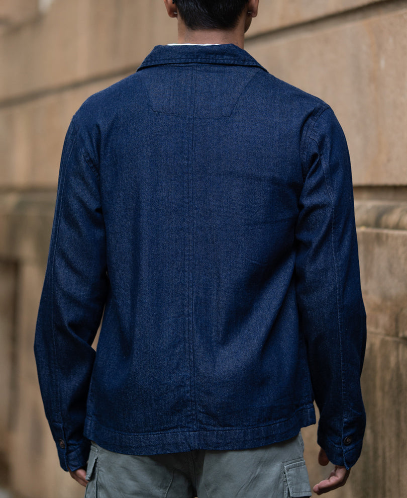 Indigo Denim Overshirt.