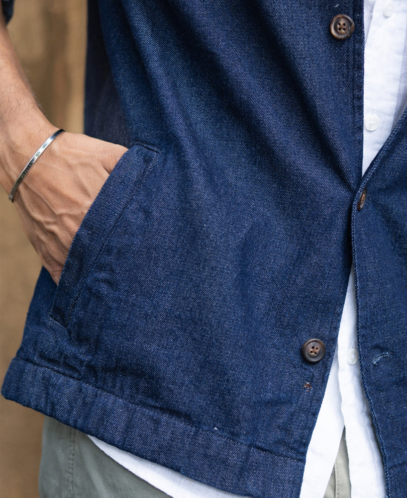 Indigo Denim Overshirt.