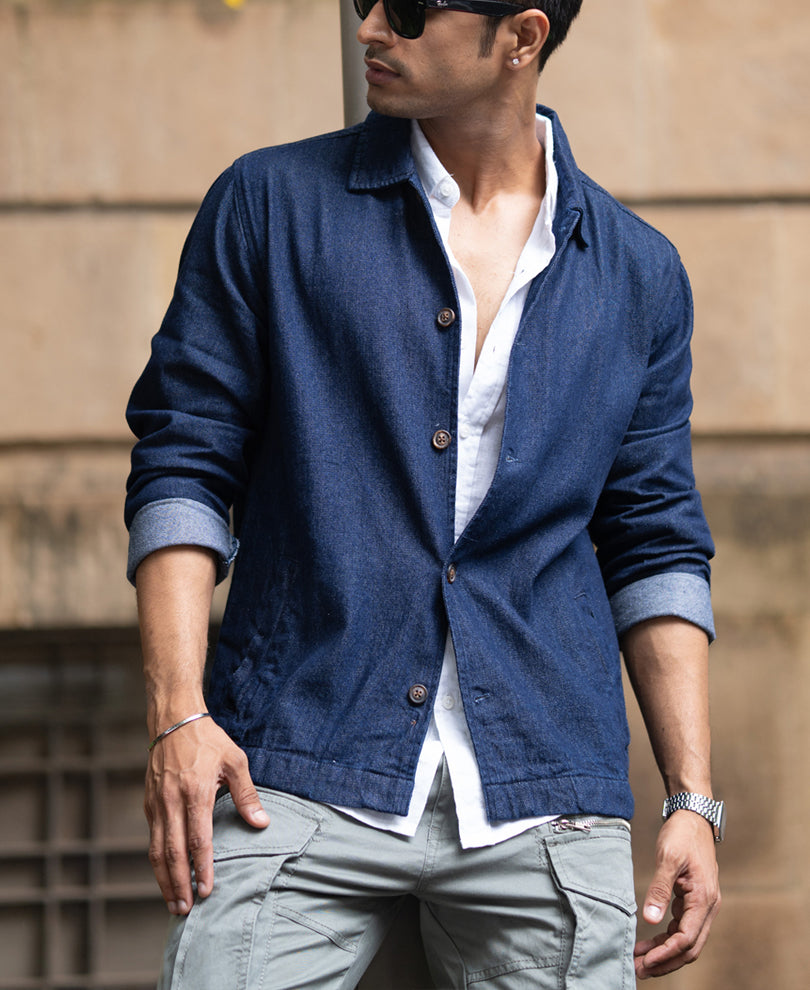 Indigo Denim Overshirt.