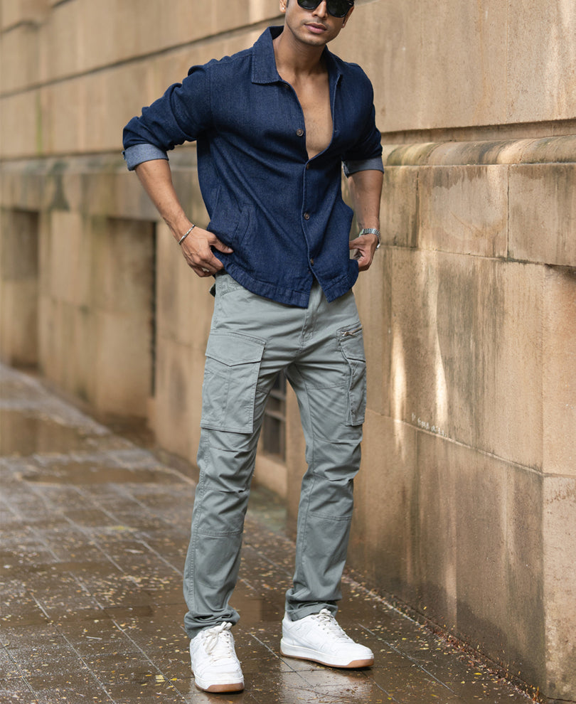 Indigo Denim Overshirt.
